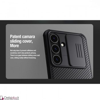 Nillkin Camshield dėklas su kameros apsauga - juodas (Samsung S24)